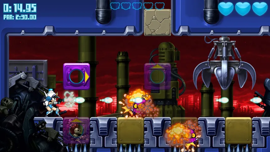 Скриншот 1 к игре Mighty Switch Force! Hyper Drive Edition