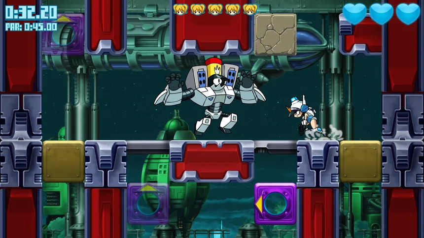 Скриншот 4 к игре Mighty Switch Force! Hyper Drive Edition