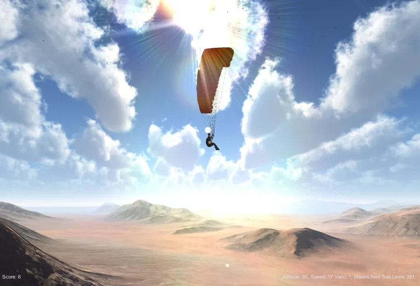 Скриншот 1 к игре 3D Paraglider