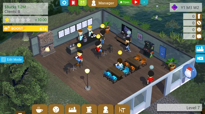 Скриншот 3 к игре Coffee Shop Tycoon
