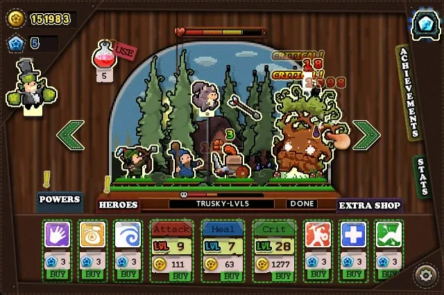 Скриншот 1 к игре Tap Heroes