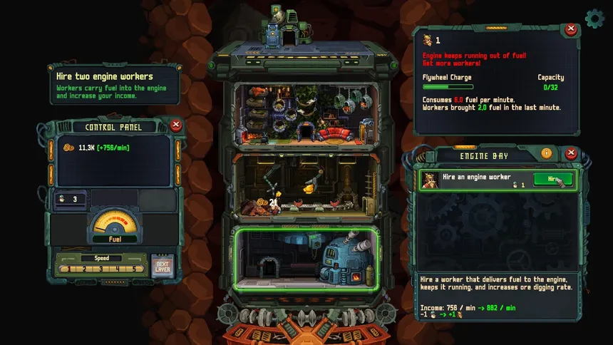 Скриншот 2 к игре Dwarven Digging Machine