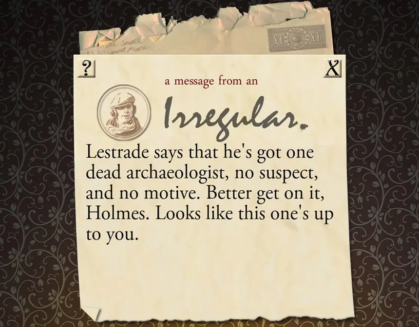 Скриншот 2 к игре Sherlock Holmes Consulting Detective: The Case of the Mummy's Curse