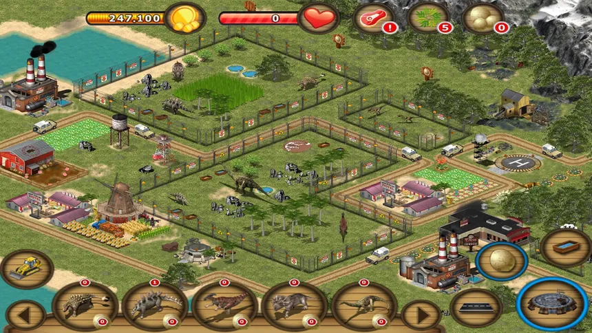 Скриншот 1 к игре Jurassic Island: The Dinosaur Zoo