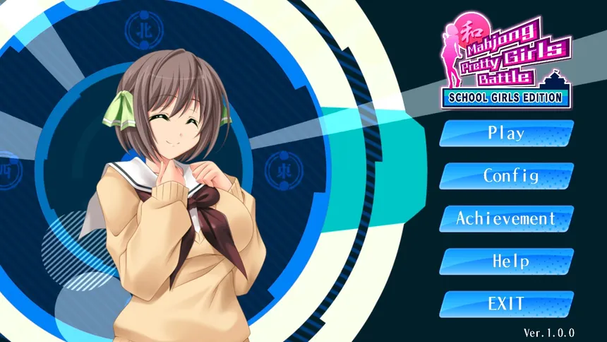 Скриншот 1 к игре Mahjong Pretty Girls Battle : School Girls Edition