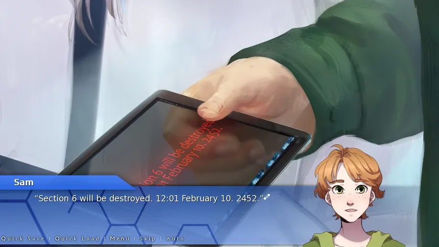 Скриншот 2 к игре Orion: A Sci-Fi Visual Novel