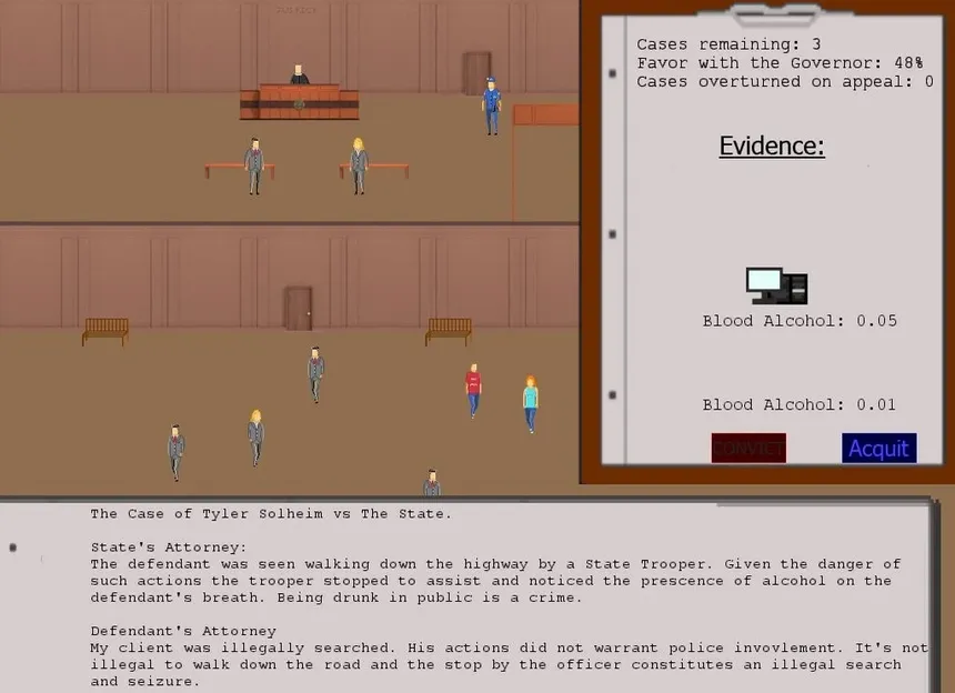 Скриншот 1 к игре Judged: A Court Simulator