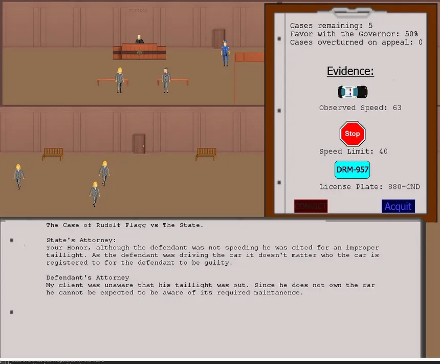 Скриншот 2 к игре Judged: A Court Simulator