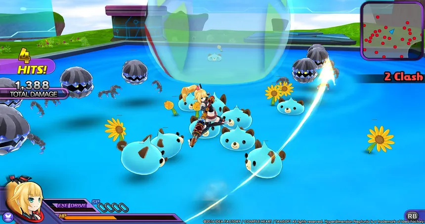 Скриншот 2 к игре Hyperdimension Neptunia U: Action Unleashed