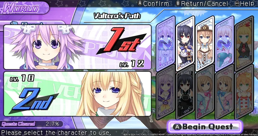 Скриншот 6 к игре Hyperdimension Neptunia U: Action Unleashed