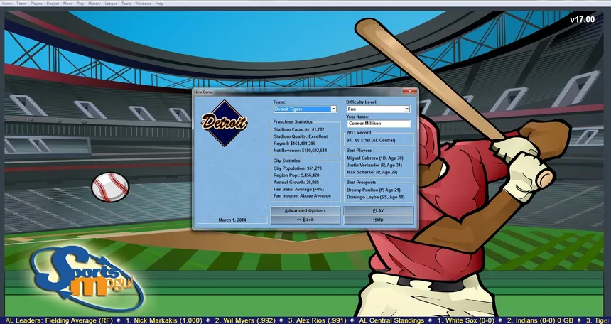 Скриншот 3 к игре Baseball Mogul 2015