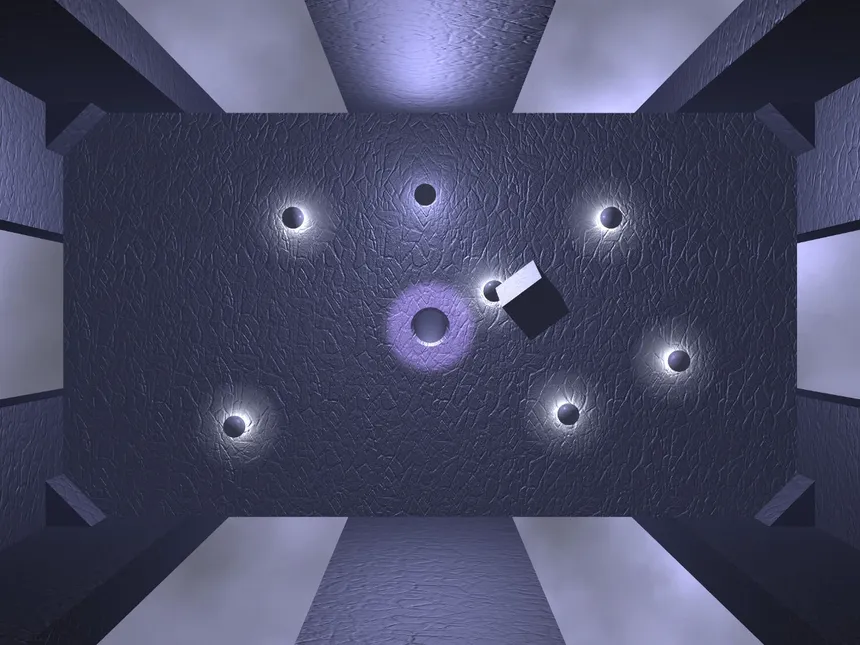 Скриншот 3 к игре "Glow Ball" - The billiard puzzle game