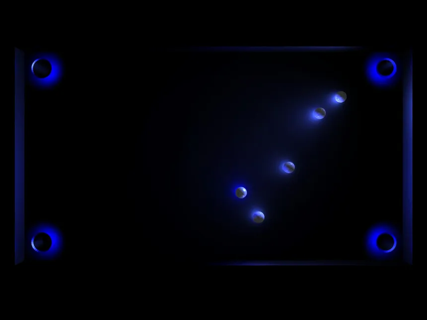 Скриншот 8 к игре "Glow Ball" - The billiard puzzle game