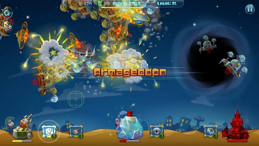 Скриншот 1 к игре Galactic Missile Defense