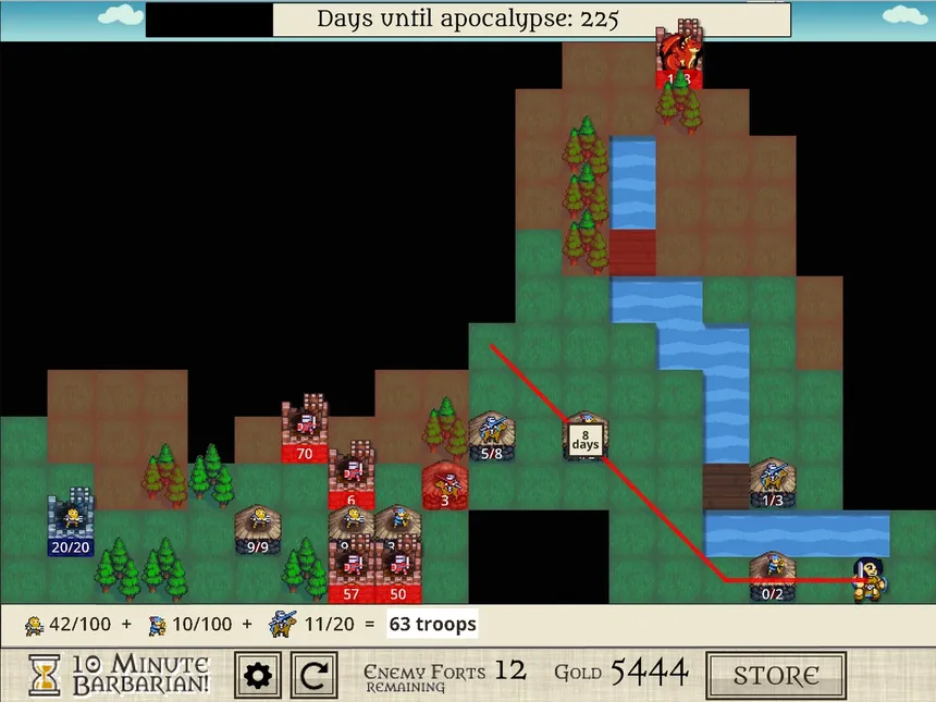 Скриншот 2 к игре 10 Minute Barbarian