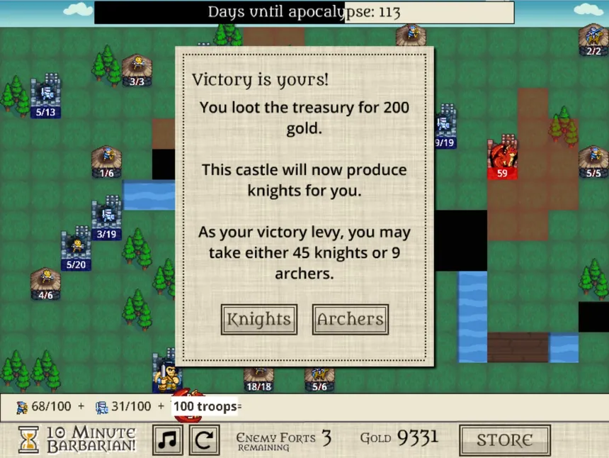 Скриншот 4 к игре 10 Minute Barbarian