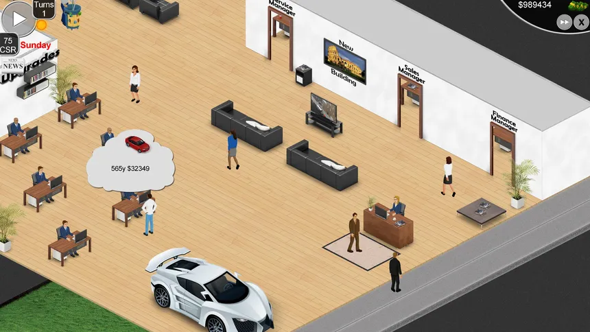 Скриншот 1 к игре Auto Dealership Tycoon