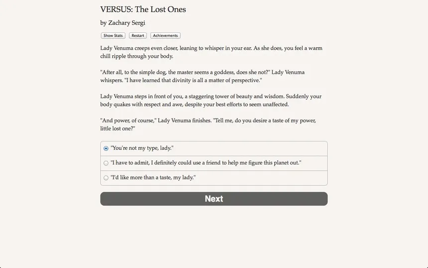 Скриншот 3 к игре VERSUS: The Lost Ones