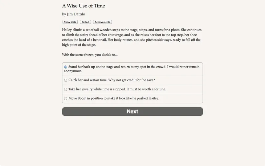 Скриншот 1 к игре A Wise Use of Time