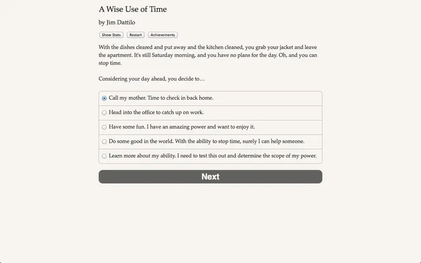 Скриншот 2 к игре A Wise Use of Time