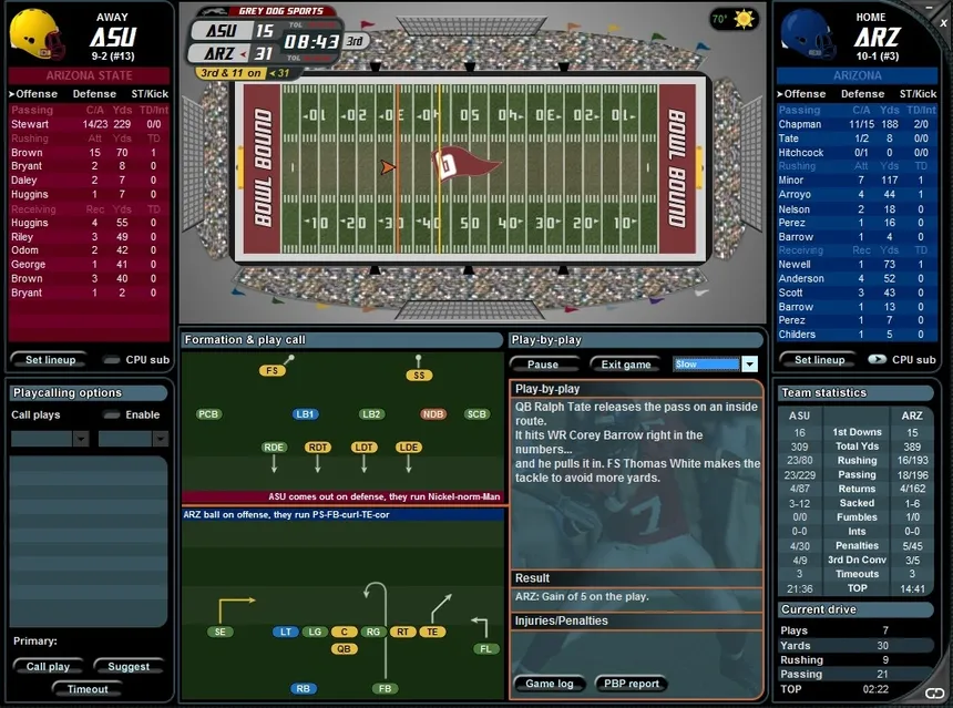 Скриншот 4 к игре Bowl Bound College Football