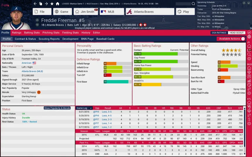 Скриншот 5 к игре Out of the Park Baseball 17