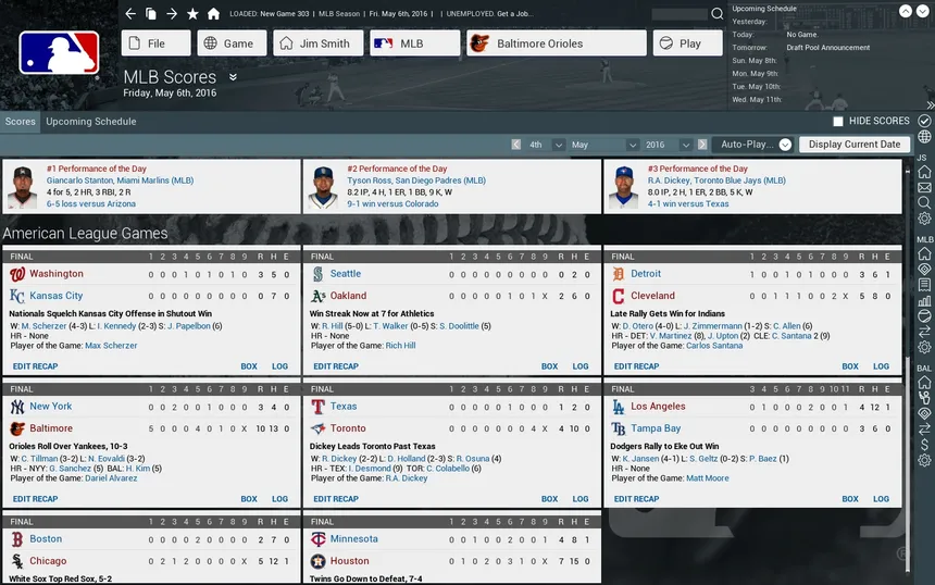 Скриншот 7 к игре Out of the Park Baseball 17