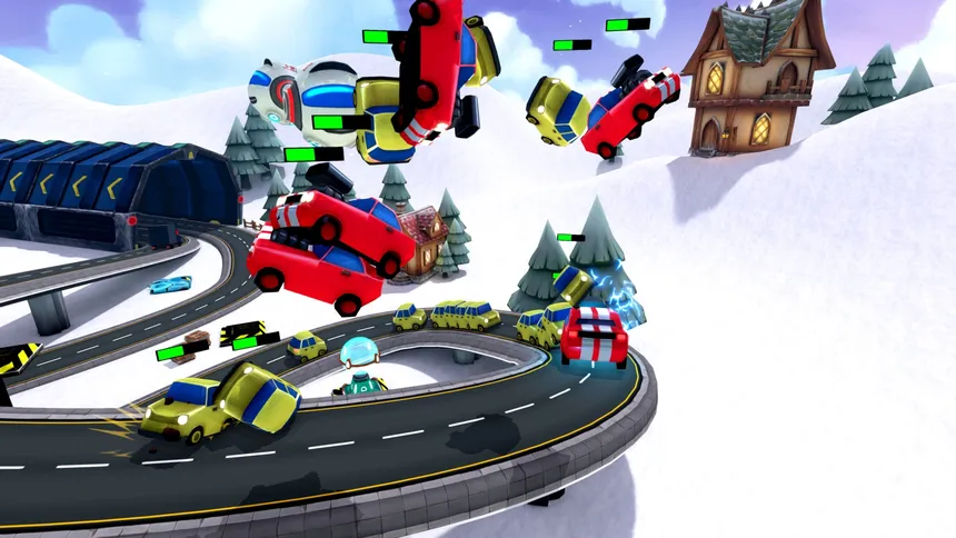 Скриншот 2 к игре Evil Robot Traffic Jam HD