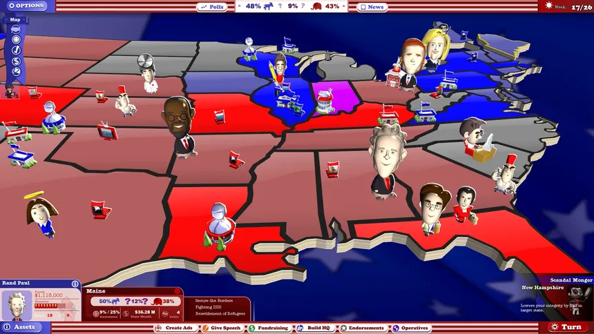 Скриншот 1 к игре The Political Machine 2016