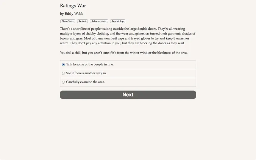 Скриншот 1 к игре Ratings War