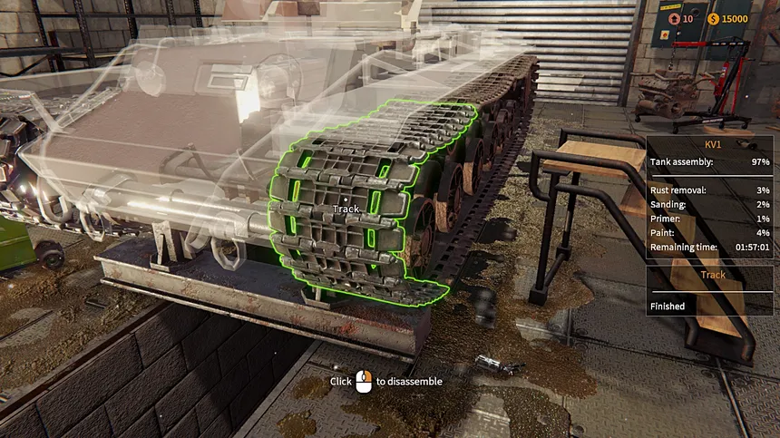 Скриншот 1 к игре Tank Mechanic Simulator