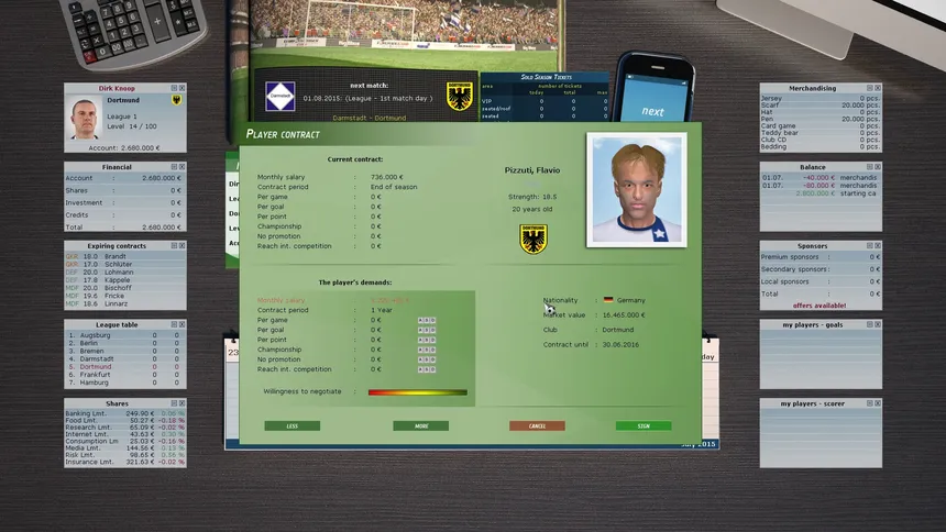 Скриншот 4 к игре Club Manager 2016