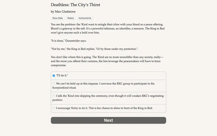 Скриншот 5 к игре Deathless: The City's Thirst