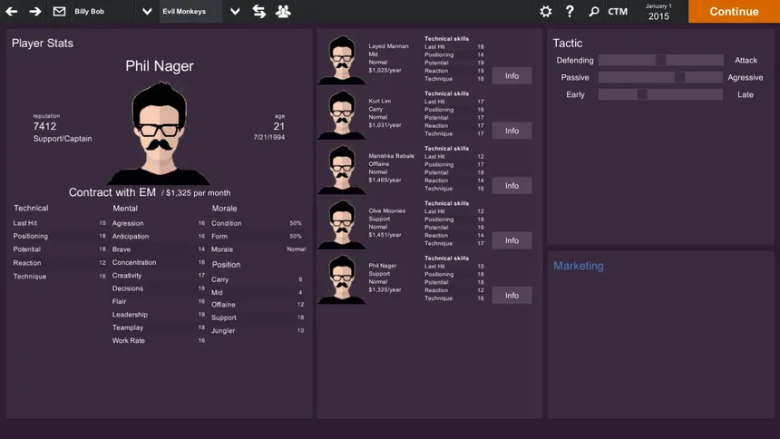 Скриншот 3 к игре Cyber Team Manager