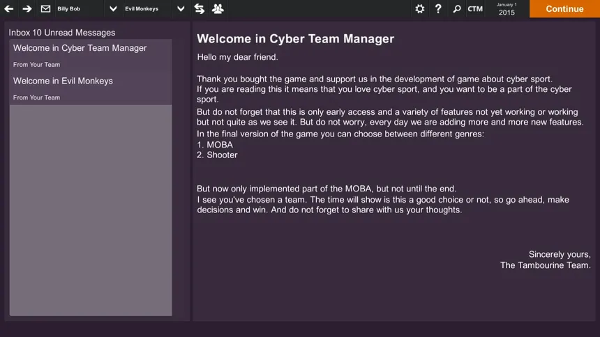 Скриншот 4 к игре Cyber Team Manager