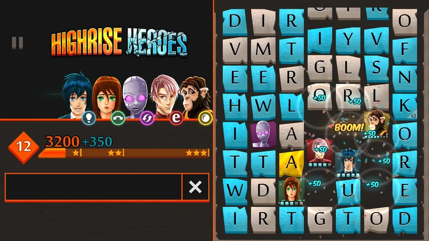 Скриншот 4 к игре Highrise Heroes: Word Challenge