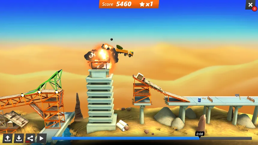 Скриншот 4 к игре Bridge Constructor Stunts