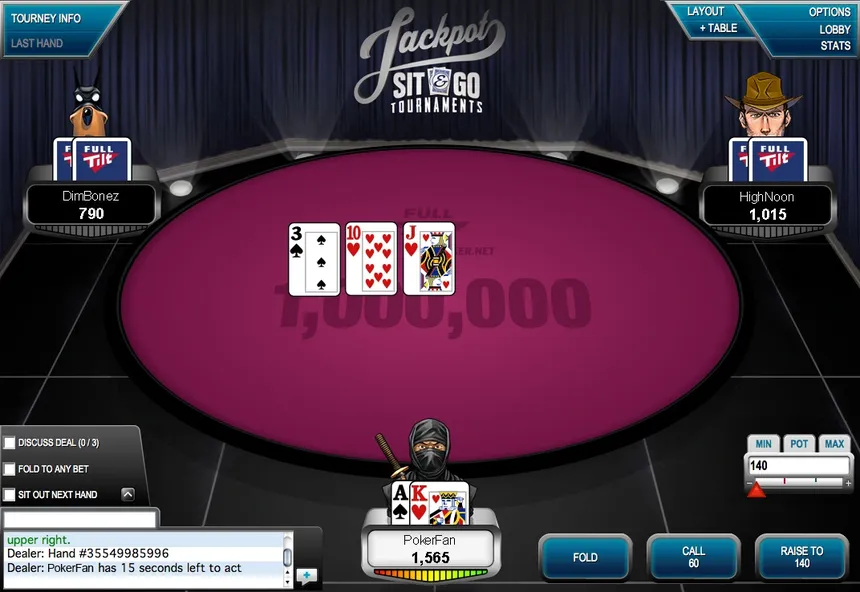 Скриншот 2 к игре Full Tilt Poker