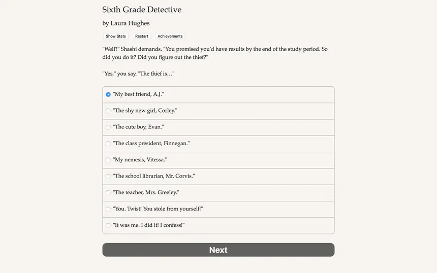 Скриншот 5 к игре Sixth Grade Detective