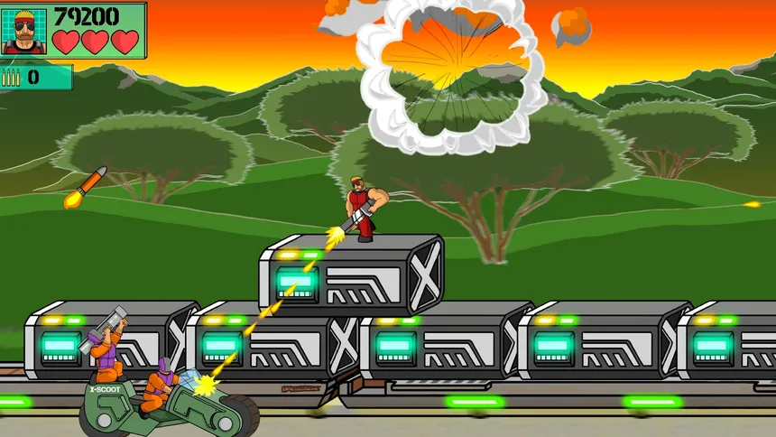Скриншот 8 к игре Machine Gun Train Run