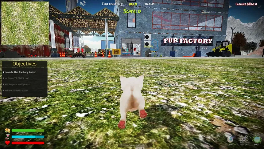 Скриншот 1 к игре Kitten Rampage