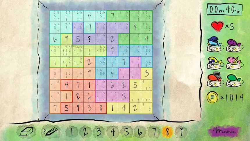 Скриншот 2 к игре Sudoku Quest