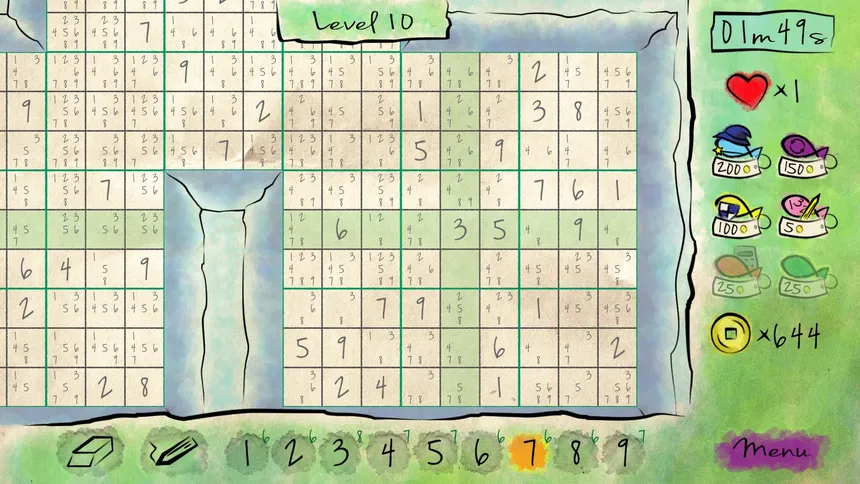 Скриншот 3 к игре Sudoku Quest
