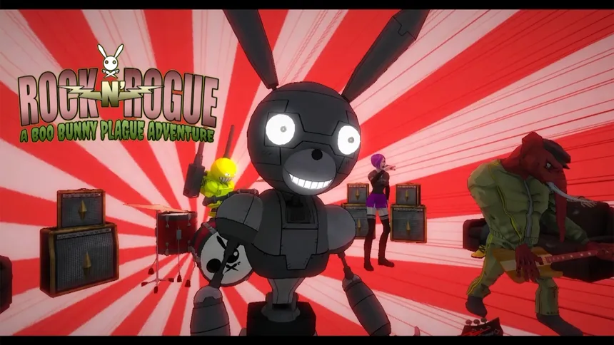 Скриншот 1 к игре Rock-N-Rogue: A Boo Bunny Plague Adventure