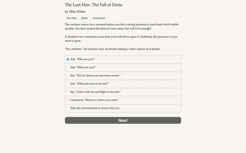 Скриншот 1 к игре The Lost Heir: The Fall of Daria