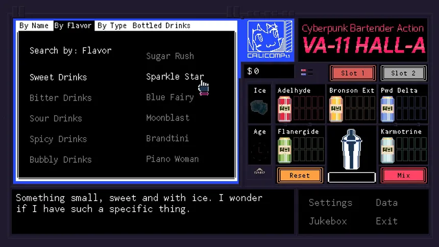 Скриншот 4 к игре VA-11 Hall-A: Cyberpunk Bartender Action