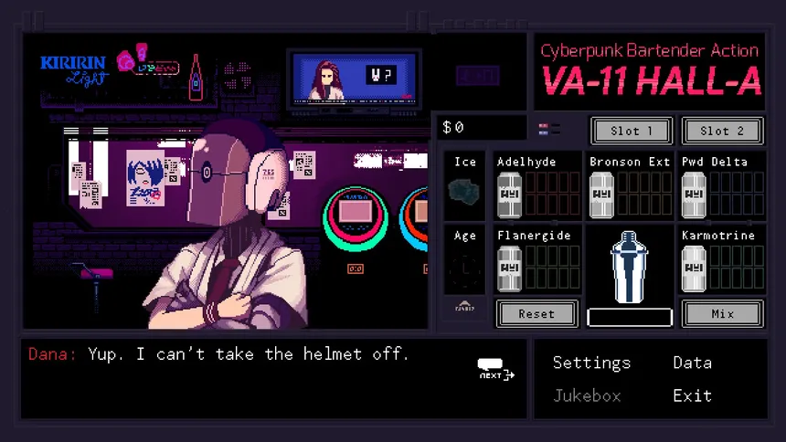Скриншот 5 к игре VA-11 Hall-A: Cyberpunk Bartender Action