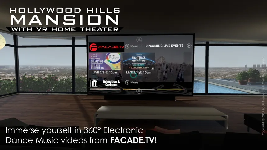 Скриншот 1 к игре Hollywood Hills Mansion (With VR Home Theater)