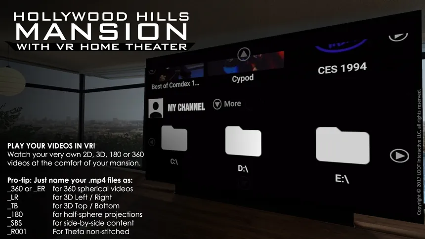Скриншот 2 к игре Hollywood Hills Mansion (With VR Home Theater)