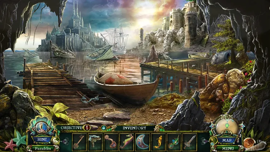 Скриншот 1 к игре Dark Parables: The Little Mermaid and the Purple Tide Collector's Edition